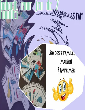 Jeu des 7 familles &agrave; imprimer