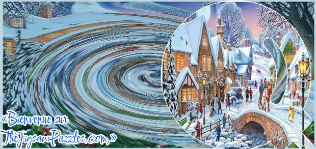 Jeu gratuit puzzle paysages noel